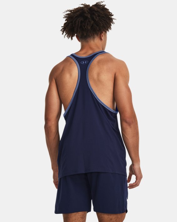 Men's Project Rock Gym Tank in Blue image number 1